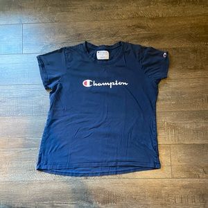 Champion navy tee shirt